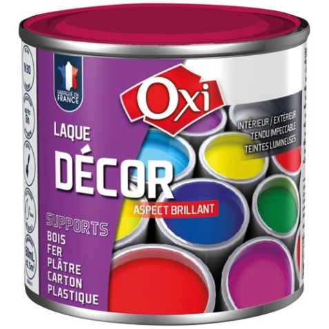 Laque décor aspect brillant - 60 mL - framboise