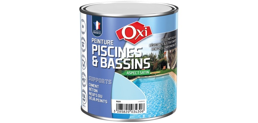 Peinture Piscines & Bassins solvantée  0.5 L - Bleu
