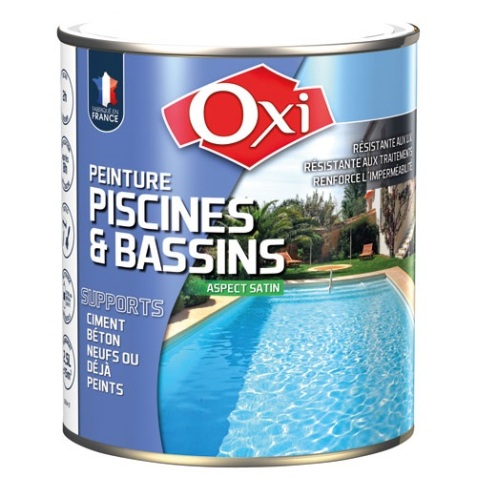 Peinture piscine bassin solvantée - 0.5 L - blanc