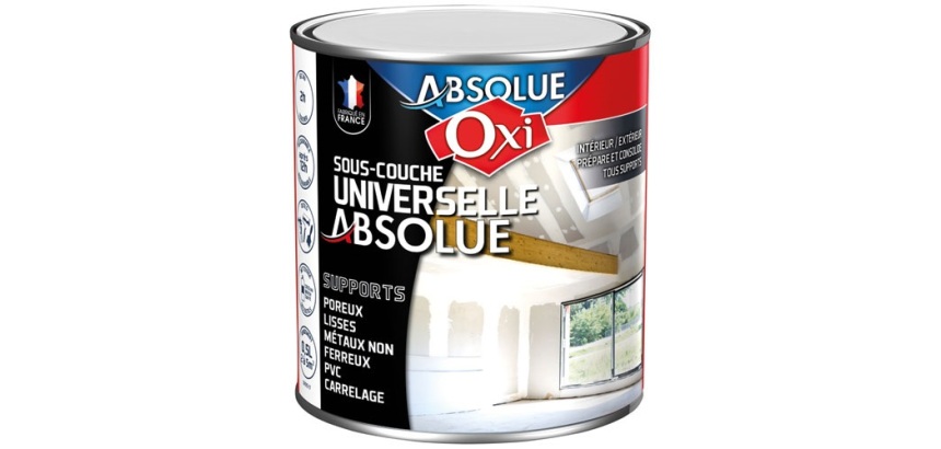 Peinture - sous-couche - Absolue universelle - 0.5 L - blanc mat