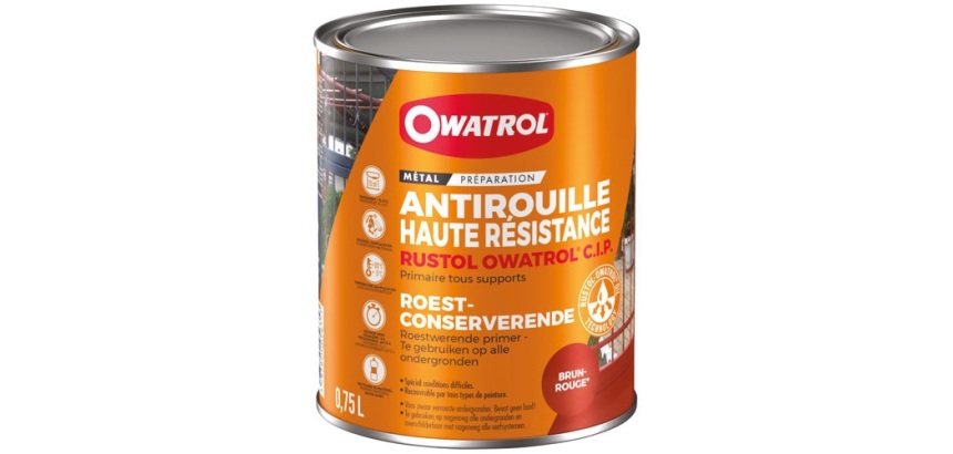 Primaire antirouille haute résistance Brun Rouge - Pot 0.75 L