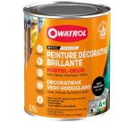 Peinture antirouille 0,75 L Brillante Rustol Déco - Noir Profond RAL 9005