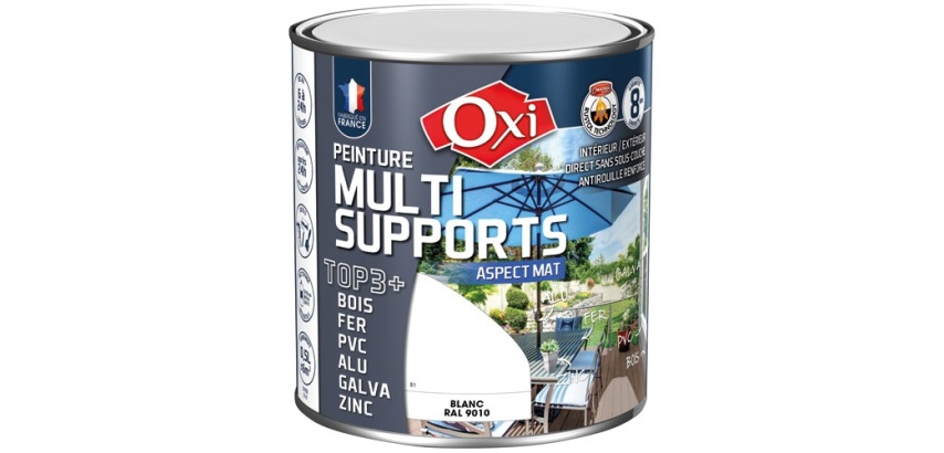 Peinture Mate Multi-supports 0.5 L Top 3+ - Blanc