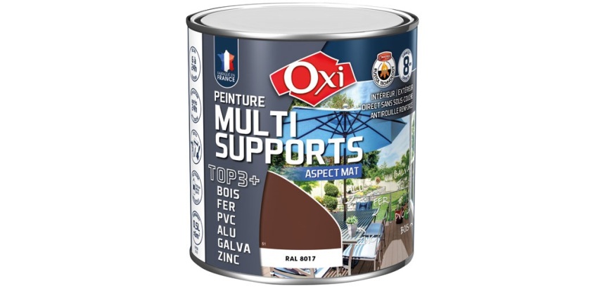 Peinture Mate Multi-supports 0.5 L Top 3+ - Brun