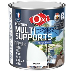 Peinture Mate Multi-supports 0.5 L Top 3+ - Gris Clair