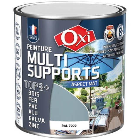 Peinture mat - TOP 3+ - multi-supports - intérieur et extérieur - 500 mL -