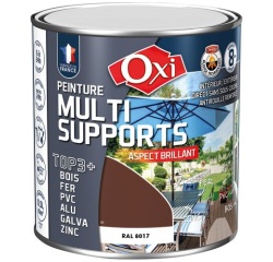 Peinture Brillante Multi-supports 0.5 L Top 3+ - Brun