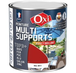 Peinture Brillante Multi-supports 0.5 L Top 3+ - Bordeaux