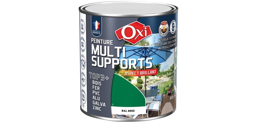 Peinture Brillante Multi-supports 0.5 L Top 3+ - Vert Jardin