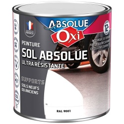 Peinture sol veloutée - sol absolue - intérieur - extérieur - 500 mL - blan