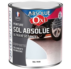 Peinture sol Veloutée 0,5 L Sol Absolue - Gris Clair