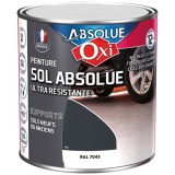 Peinture sol veloutée - sol absolue - intérieur - extérieur - 500 mL - gris