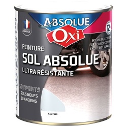 Peinture sol veloutée - sol absolue - intérieur - extérieur - 2.5 L - gris