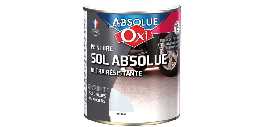 Peinture sol Veloutée 2,5 L Sol Absolue - Gris Clair