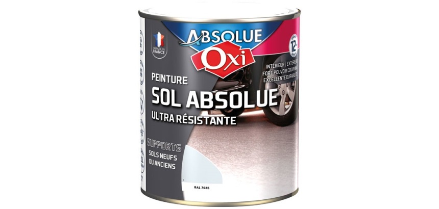 Peinture sol Veloutée 2,5 L Sol Absolue - Gris Clair