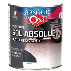 Peinture sol veloutée - sol absolue - intérieur - extérieur - 2.5 L - gris