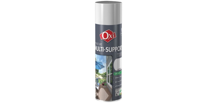 Bombe peinture Satin Multi-supports 400 ml Top 3+ - Aluminium