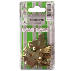 Crochet à tableau assortiment - lot de 10