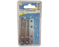 Patte d'assemblage - acier - 80 mm - sachet de 4