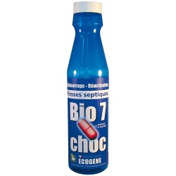 Bio 7 choc démarrage et réactivation fosses septiques 375 g