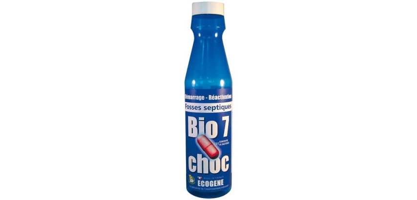Bio 7 choc démarrage et réactivation fosses septiques 375 g