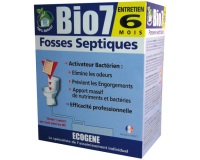 Activateur bactérien biologique de fosse septique Bio7 entretien 6 mois