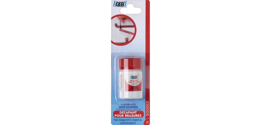 Décapant pour brasure forte à l’argent ou cuivre/phosphore - pot 30 g