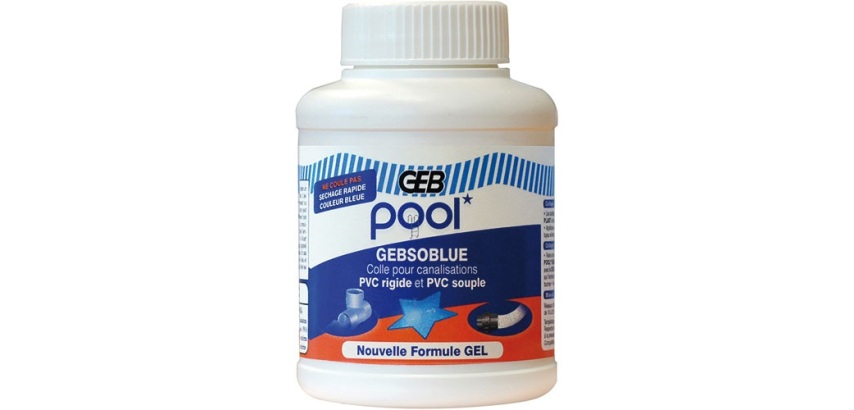 Pool gebsoblue colle canalisation pvc pot plastique 250 ml