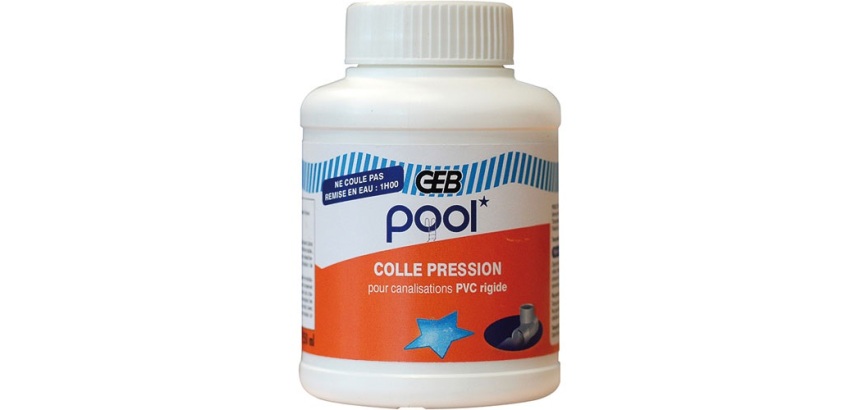 Colle pression Pool pot plastique 250 mL