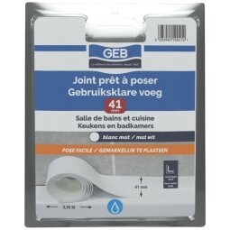 Joint étanchéité préformé 3m35 x22mm blanc