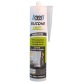 Mastic silicone - sanitaire - silicone pour émail - 280 mL - transparent