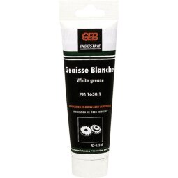 Graisse blanche pour contact alimentaire GEB - Tube de 125 ml