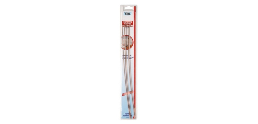 Brasure cuivre/phosphore - lot de 5 baguettes