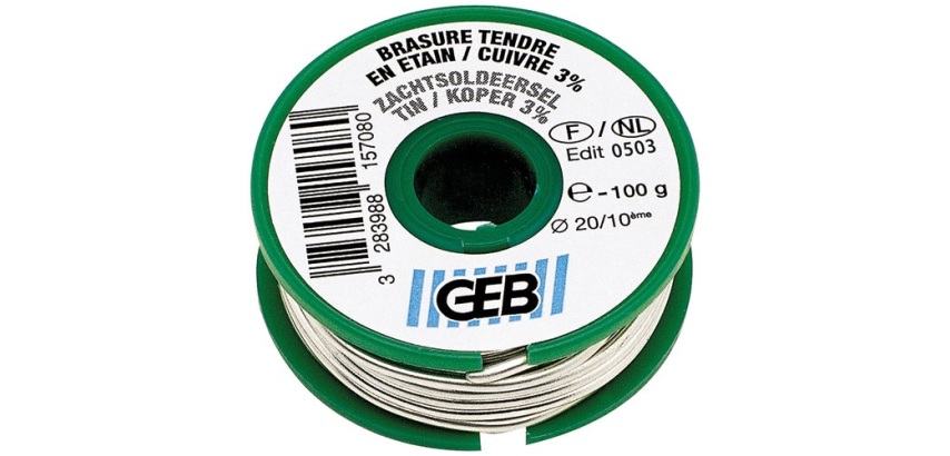 Bobine étain/cuivre 3% - 100 g