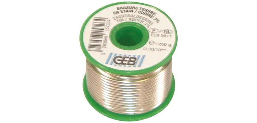 Bobine étain/cuivre 3% - 250 g