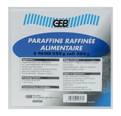 Paraffine alimentaire - pain 2 x 250 g