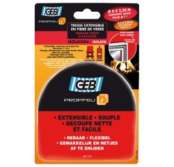 Tresse fibre verre extensible Ø 8 mm x 2.5 m