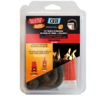 Tresse fibre verre extensible kit Ø 6 mm x 2.50 m tube collafeu