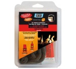 Tresse fibre verre extensible kit Ø 8 mm x 2.50 m tube collafeu