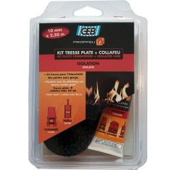 Tresse fibre verre plate kit Ø 10 mm x 2.5 m tube collafeu