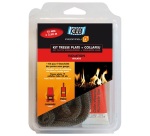 Tresse fibre verre plate kit Ø 15 mm x 2.5 m tube collafeu