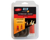 Tresse fibre verre plate kit Ø 15 mm x 2.5 m tube collafeu