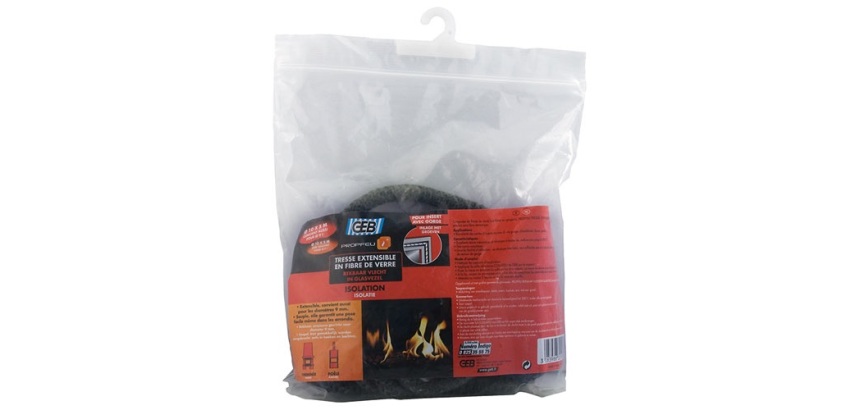 Tresse fibre verre extensible d.10mmx5m Propfeu