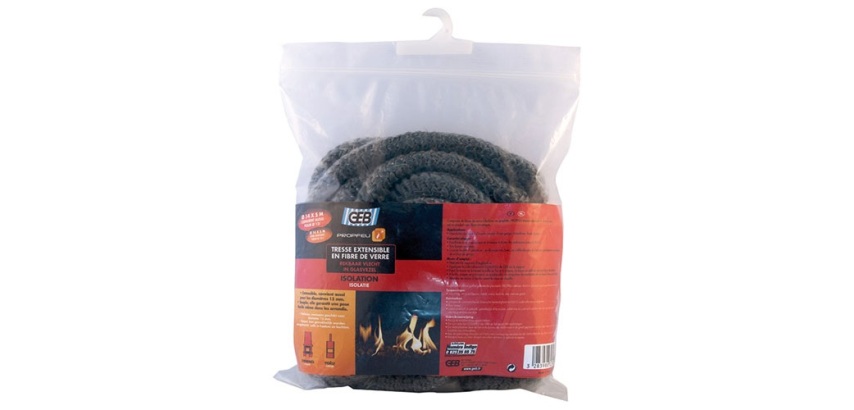 Tresse fibre verre extensible d.14mmx5m Propfeu