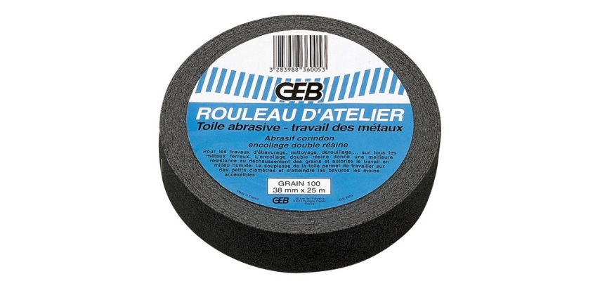 Rouleau d'atelier - waterproof - toile abrasive pour tous travaux