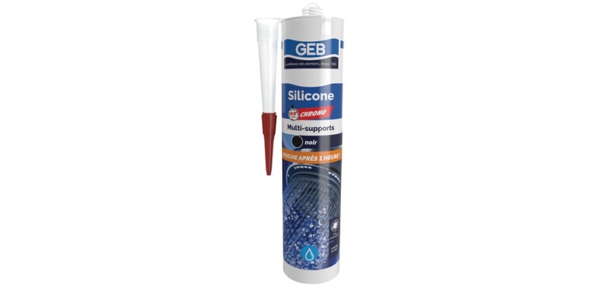 Mastic silicone 60mn chrono transparent cartouche 280ml