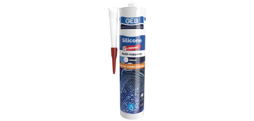 Mastic silicone - 60 min chrono - 280 mL - noir
