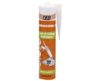 Mastic Gebsicone S - cartouche - translucide - 310 mL
