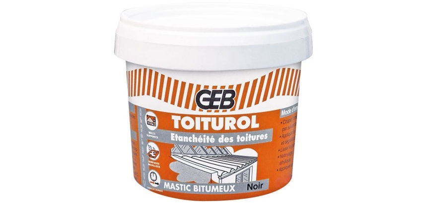 Mastic bitumeux toiture boîte n3 900g noir