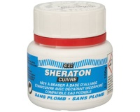 Pâte à braser et à étamer - base étain/cuivre - Sheraton cuivre - pot 150 m